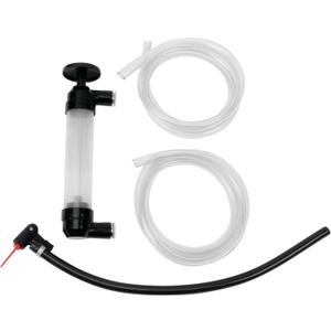 Performance Tool W1156 Grip Clip Transfer Pump/ Siphon Fluid Transfer Pump Kit for Water, Oil, Liquid, and Air, Black/Clear, 48-inch Hoses
