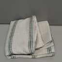 DriftAway Farmhouse Linen Lined Valance Double Layer Thermal Insulated Room Darkening Blackout Window Valances 3 Inch Rod Pocket Vertical Striped Kitchen Valance Single 52 Inch by 14 Inch Loden Green