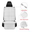Meolsaek Car Seat Protector for Child Car Seat, Durable 600D Fabric Waterproof Car Seat Cover with Thick Pad Non-Slip Backing，No Imprints (Light Gray-2 pcs)