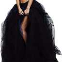 WDPL Wedding Planning Women's Long Maxi Tulle Special Occasion Bustle Night Out Skirt M