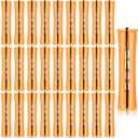 WILLBOND 60 Pcs Perm Rods for Long Hair Plastic Curl Rods Cold Wave Irons Curling Roller for Hair Styling Hairdressing Tools (0.87 Inch, Orange)