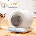Self Cleaning Cat Litter Box, Ultra-Safe Protection Automatic Cat Litter Box, APP Control/Lower Entry/Large Capacity with 3 Rolls Liners & Mat
