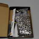 Grommet Tool Kit, 3/8 Inch Handheld Eyelet Kit Hole Punch Grommet Eyelet Press Pliers with 300 Silver Anti-Rust Grommets for Tarp Leather Fabric Tent and So On (1-Die Set: 3/8")