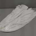 kaimimei Casual 2 Piece Outfit for Women - Linen Long Sleeve Button Down Shirt + Flare Pleated Wide Leg Pants Sets Streetwear (Large, White)