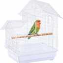 Small Bird Cage, Lightweight Hanging Travel Cage with Removable Tray