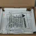 Furologee Nightstands Set of 2, End Table with 2 Fabric Drawers, Night Stand with 2 Hooks, Open Wood Shelf Bedside Table for Bedroom/Living Room/White