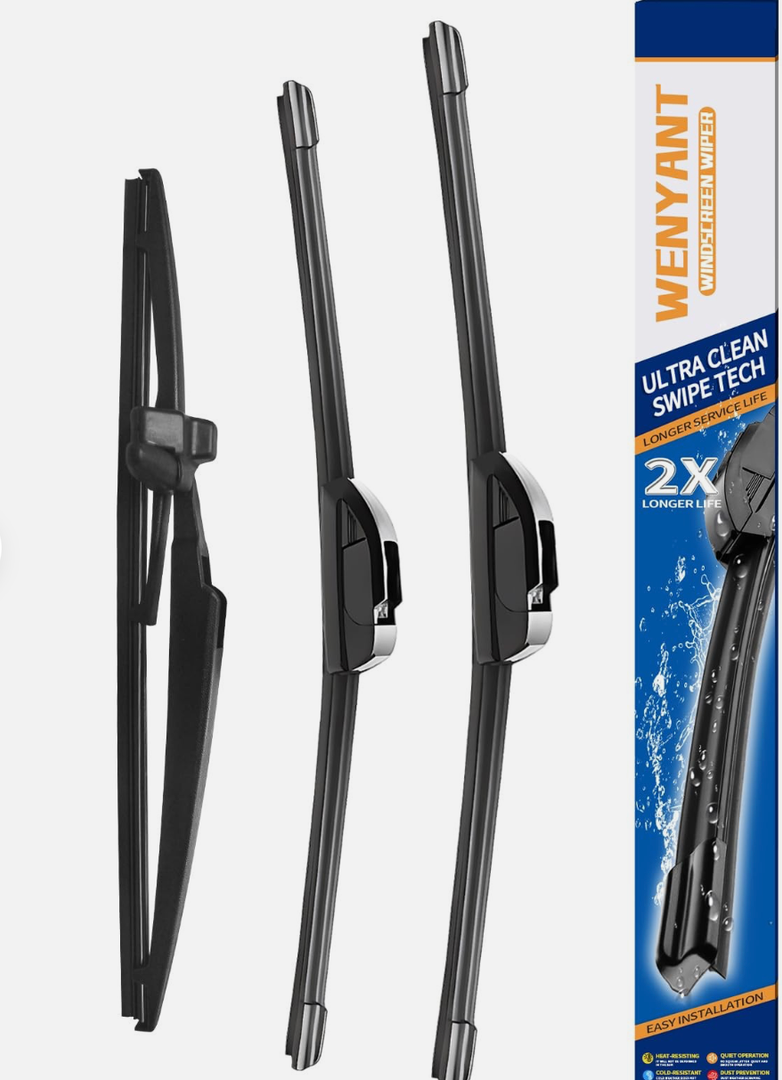 Wenyant 22"/18"/10" Windshield Automotive Replacement Set of 3