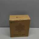 Christmas Tree Topper Lighted with Built-in Led Rotating Snowflake Projector Lights, 9.6 Hollowed Tree Topper with Silver Spangles Plug In for Indoor Home Xmas New Year Party Holiday Night Tree Decor