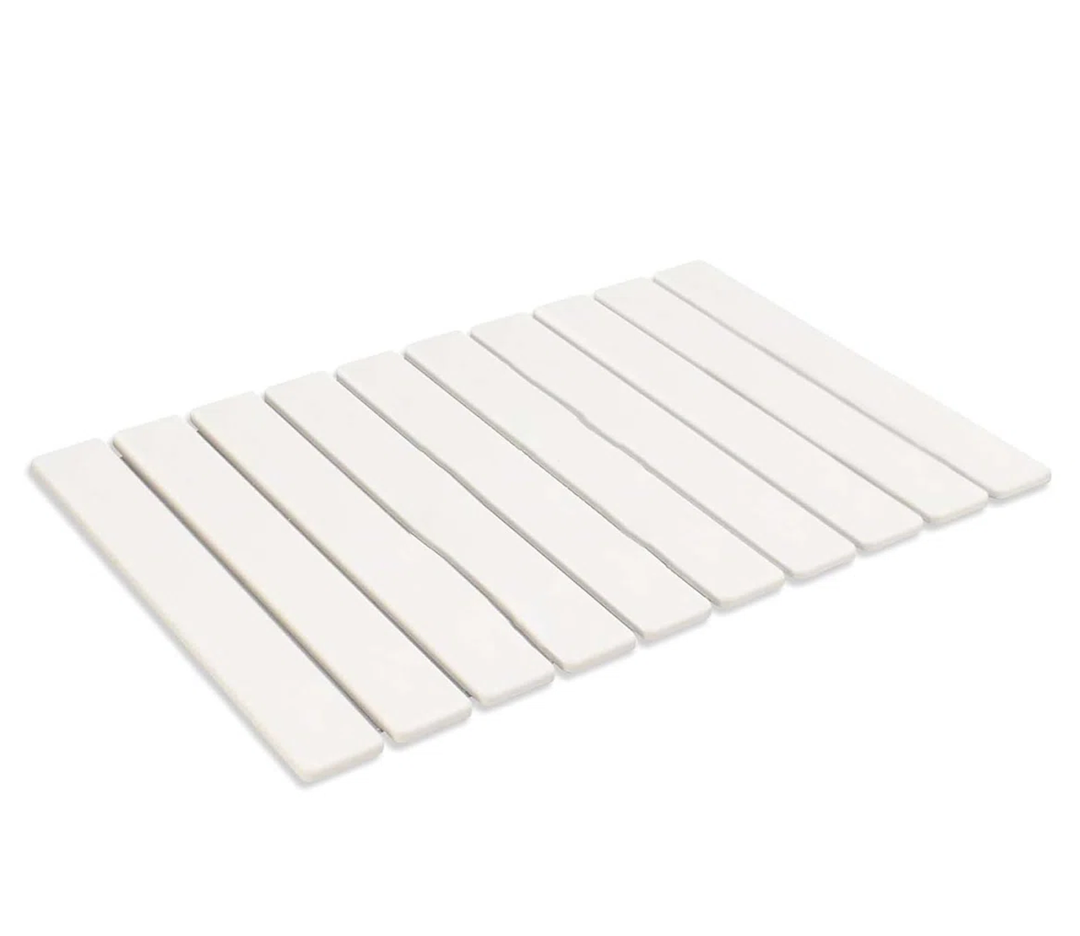 Foldable Stone Bath Mats for Bathroom, 15.5x28 In