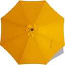 MASTERCANOPY Patio Umbrella 10 ft Replacement Canopy for 8 Ribs-Gold Canopy Only