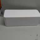 YECAYE 2 Pack Cable Management Box, Pet Friendly Cable Box Organizer for Home & Office, Child-Proof Floor Cord Cover, Cord Management and Cord Hider, White