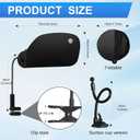 Adjustable Office Desk Shade, Cubicle Shade and Car Shade, Glare and Disturbance Protection for Working Spaces, Black