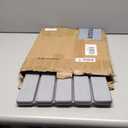 Small Stone Dish Drying Mat for Kitchen Counter, 2 PCS 16"12" & 8"x4" Quick Dry Stone Mats, Foldable Water Absorbing Diatomaceous Earth Drying Dish Pad for Countertop Bottles Utensils Cups(Dark Gray)