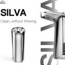 FKWin Automatic Soap Dispenser, Touchless Sensor Hand Soap Dispenser 17oz/500ml, 5 Adjustable Dispensing, Wide Opening Refillable Reservoir, Battery Powered for Bathroom & Kitchen Silver