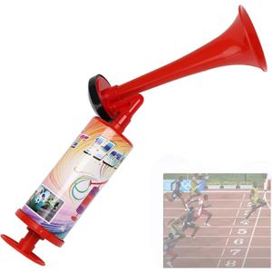 Air Horn Noise Maker Graduation Hand Push Horn Handheld Airhorn for Boats, Camping, Party Supplies, Xmas, Holiday, Celebration Favors, Noisemakers (Pump horn YELLOW)