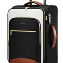 LOVEVOOK Carry On Luggage 22x14x9 Airline Approved, 20 Inch Softside Suitcases with Wheels, Lightweight Spinner Carry on Suitcase with TSA Lock, Water-Resistant Large Capacity Luggage for Travel
