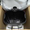 Amazon Basics Smudge Resistant Small Rectangular Step Pedal Trash Can with Soft-Close Lid, Removable Inner Bucket, Brushed Stainless Steel, 12 Liter/3.1 Gallon, Satin Nickel Finish