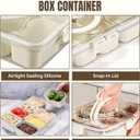 Snackle Box Container | Made with Food-Grade Durable Plastic | 8 Compartment Snack container with lid and Handle | Dishwasher Safe Snackle Box | perfect for Kids, Adults,Traveler and for picnic