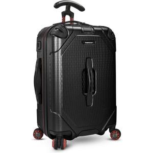 Traveler's Choice Maxporter II Hardside Polycarbonate Suitcase with Spinner Wheels, TSA Lock, Black, 22" Carry-On Luggage