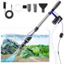 Fish Tank Cleaner - Aquarium Gravel Cleaner, 530GPH/32W Electric Fish Tank Cleaning Tools, Adjustable Water Flow Aquarium Cleaner Kit, Fish Tank Gravel Cleaner Vacuum for Wash Sand, Water Changing