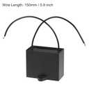 uxcell Ceiling Fan Capacitor CBB61 15uF 350V AC 2 Wires Metallized Polypropylene Film Capacitor 58x48x30mm for Electric Fan Pump Motor Generator 2Pcs