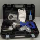 1300W Electric Hydraulic Hole Puncher 110V, Hydraulic Metal Hole Punch Machine with Dies 1/4" 3/8" 1/2" 11/16" 4/5", Portable Electric Hole Punch Tool for Steel, Iron, Aluminum, Copper Plate