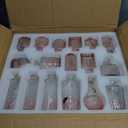 Arme Bud Vase Set of 32, Pink Vases in Bulk Bud Vase for Flower Small Glass Vases for Wedding Centerpieces, Vintage Cute Mini Flower Vase, Home Table Flower Decor