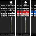 Jet Stream Prime For Ink Pen Refill SXR  200  07/0.7 mm Combination Free Set of 10 (Black, Red, Blue)