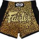Fairtex Slim Cut Muay Thai Boxing Shorts, Fairtex Slim Cut Muay Thai Boxing Shorts - BS1709 (Leopard Skin, X-Small)