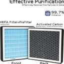 Cabin HEPA Air Filter CF12935 Replacement For Jeep Grand Cherokee 2022 2023 2024,Grand Cherokee L 2021 2022 2023 2024.Do Not Fit:Grand Cherokee 2021 and Grand Cherokee WK 2022