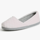 Dearfoams Women's Comfort Memory Foam Indoor Outdoor Katie Slip On Loafer Ballet Slipper 9-10 (Pink)