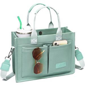 ZHMO Canvas Tote Bag for Women,Women's Bags Crossbody Bags Work Laptop Tote Bag Large Handbags Purse for Travel Nurse Teacher