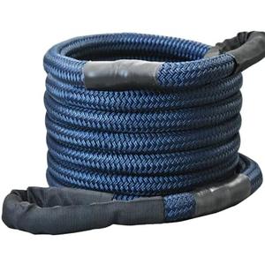 Tether Tite 1" x 30' Kinetic Recovery Tow Rope with Reinforced Loop (35,000lbs) Heavy-Duty Energy Rope Offroad Snatch Strap for Jeep Car Vehicle Truck ATV UTV SUV，Blue