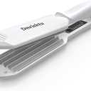 Hair Crimper for Women, Dmriektu Crimping Iron for Volumizing Fluffy Hairstyle, Crimper Hair Iron with Ceramic Hair Styling Tools for Women Girls Adjust Temp Dual Voltage Auto Off