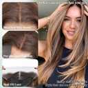Honey Blonde 13x4 HD Lace Front Wig 26inch Layered Synthetic Lace Pre Plucked Straight Glueless Wigs for Black Women with Sunkissed Highlights