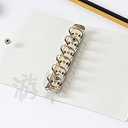 A6 A5 6-Holes Colorful PVC Cover Personal Organizer with Snap Button Closure File Folder for Loose Leaf Sheet Notebook (Orchid Bouquet, A5 Combo)