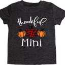 Mama and Mini Shirts Mommy and Me Matching Cute T-Shirts Mother and Daughter Son Gifts Tee (Dark Grey-child)
