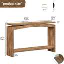 47.2" Entryway Console Table with Storage Shelf, Farmhouse