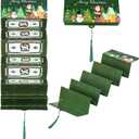 2 x Christmas Money Holder Gift Card Holders with 10 Slots and an Envelope Multiple Xmas Surprise Money Holder for Cash Checks or Gift Cards Supplies (Green)