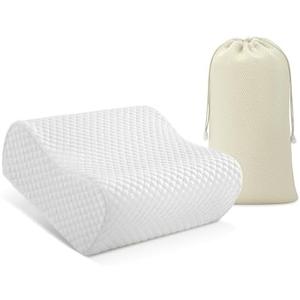 AM AEROMAX Travel Contour Memory Foam Pillow, Cervical Pillow for Neck Pain Relief, Neck Orthopedic Sleeping Pillows for Side, Back and Stomach Sleepers.