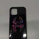 Morales Punk Gwen Phone Case Fit for iPhone 12/12 Pro, Black Spiderverse TPU Shockproof Protective iphone Case Cute Colorful Spider Phone Case Cover Gift for Boy Girl Men Wome