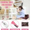 Household Tool Advent Calendar for Women Teen Girls, 24 Days Pink Countdown Calendar of Household Repair Tool Kit Christmas Suprise Gifts for Wife Daughter Sister DIY Lovers