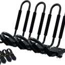 Kayak Roof Rack for 2 Kayaks Carrier, Kayak J Bar Hooks Roof Mount Racks for Universal Cars, SUV, Truck, Set of 4 Racks
