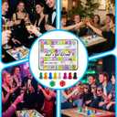 Drinking Board Game for Adults,Rubber Mat Drinking Board Game- Fun Interactive Drinking Party Game for Game Nights, Birthdays,Family Play or Any Occasion(2-8 Players, Age 21+)