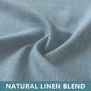 Grey Blue Curtains 84 Inch Length for Bedroom 2 Panels Set Tab Top Light Filtering Semi Sheer Linen Textured Country Blue Farmhouse Curtains for Living Room Dining Dusty Blue Gray Drapes 52x84 Long
