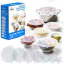 14 PCS Reusable Premium Silicone Stretch Lids for Food Storage, Flexible Elastic Heat-Resistant Silicone Bowl Covers, Cups, Cans, 7 Different Sizes, Keep Food Fresh