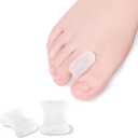 Gel Toe Spacers 12-Pack Soft Silicone Toe Separators for Overlapping Toes, Bunions, Calluses, Bunion Toe Spacers for Women & Men, Big Toe Spacer