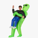 Morph Inflatable Alien Costume Adult, Blow Up Alien Costume for Halloween, Fun Inflatable Outfit for Parties