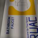 RUACQ Vessel Sink Faucet,Tall Waterfall Bathroom Faucets for 1 or 3 Hole,Single Handle with 304 Stainless Steel Lavatory Vanity Faucet with Deck,Pop-up Drain and Supply Hoses (Gold)