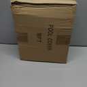 18FT Pool Cover, Solar Pool Covers for Above Ground Pools, Round Pool Cover, Waterproof and UV Resistant, with Ground Nails,Winch and Cable